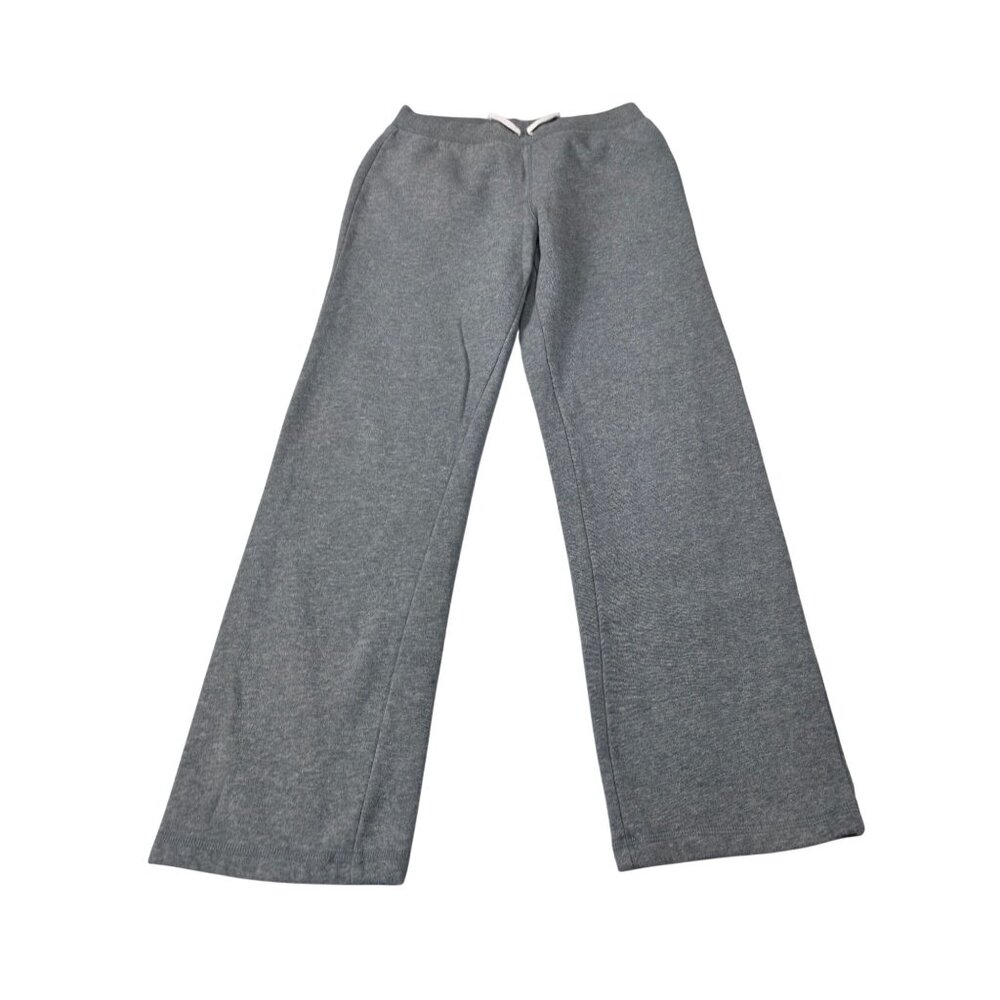 Lands End girls Gray Fleece-Lined Sweatpants L/G